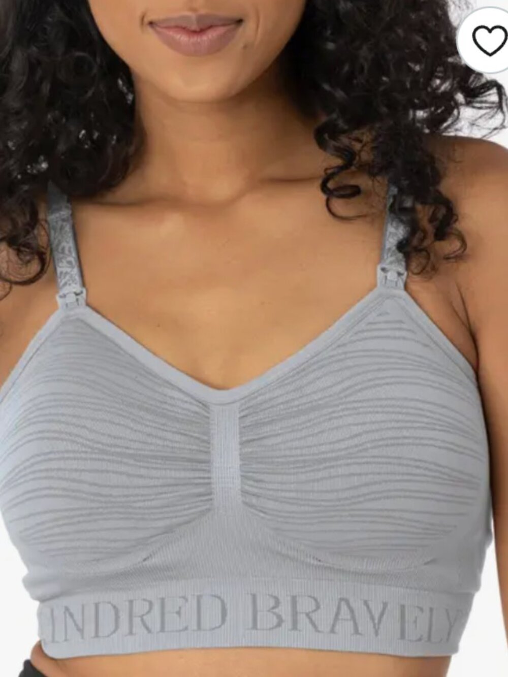 KINDRED BRAVELY Sublime Hands Free Pumping and Nursing Bra in Gray Large Busty